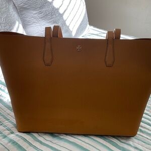 Tory Burch caramel large tote bag